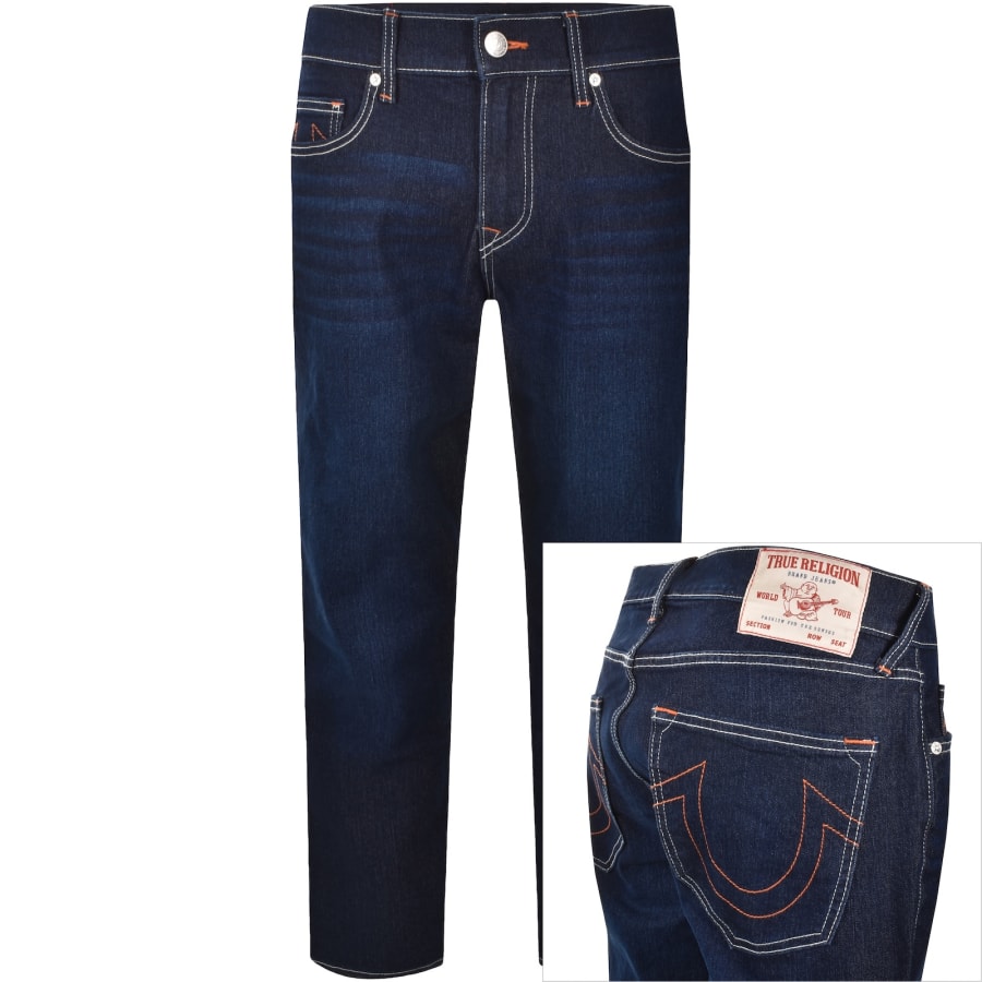 【TRUE RELIGION】シンプルなデザイン♪Geno スリムジーンズ True Religion Geno SN Slim Jeans Blue | Mainline Menswear